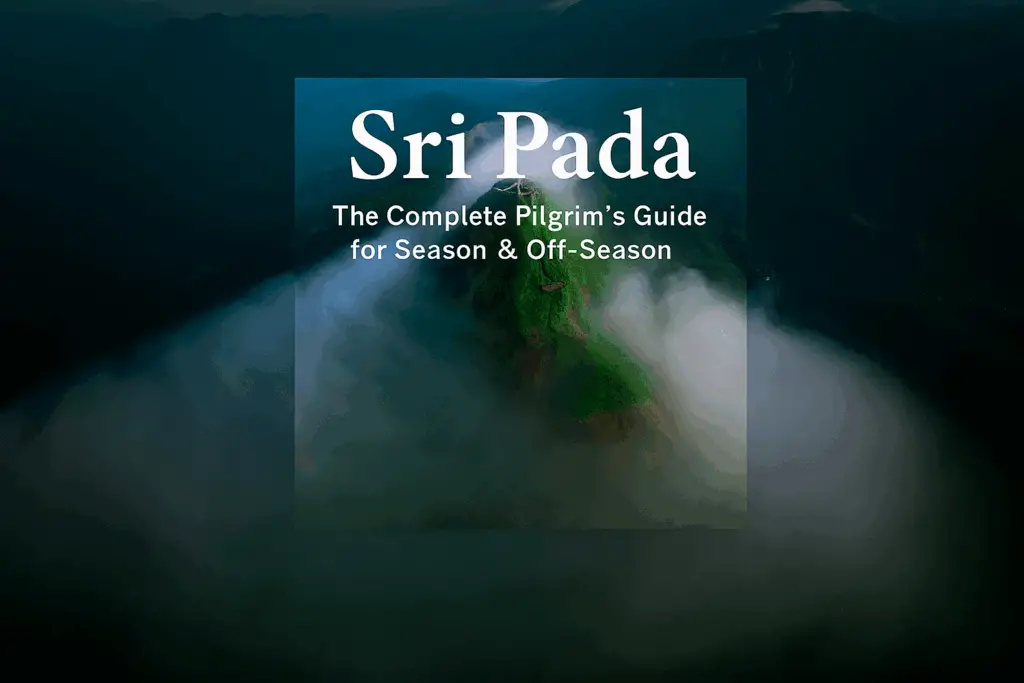 Featured view of Sri Pada mountain with clear sky and surrounding landscape.