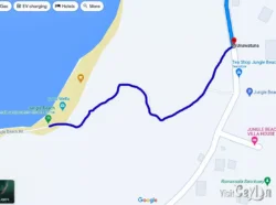 Entrance to beach path map image from google map Entrance to beach path