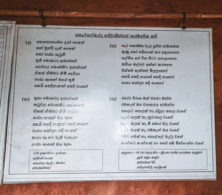 Traditional Paramparika Kawi script displayed on a board, Sri Lanka
📷 Photo Credit: Sameera Marapperuma | Visit Ceylon Traditional Paramparika Kawi (ancient script) displayed on a board in Sri Lanka.