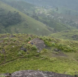 A photo of the scenic campsite on Bopaththalawa mountain, captured by Sameera Marapperuma. A campsite on Bopaththalawa mountain, also known as Haritha Kanda, in Sri Lanka