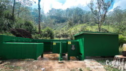Showering area at Makara Thorana on Sri Pada Hatton route – Photo by Sameera Marapperuma Showering area for pilgrims near the Makara Thorana on the Sri Pada Hatton route.